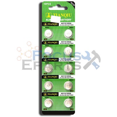 AG10 389A LR1130 LR54 L1131 SR1130 Button Cell Batteries [10-Pack]