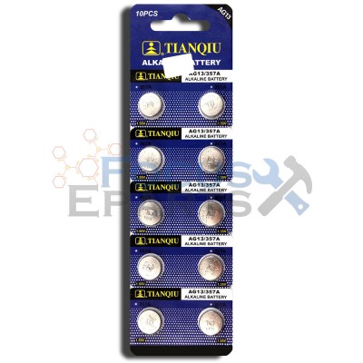 AG13 357A LR44 LR1154 A76 Button Cell Batteries [10-Pack]