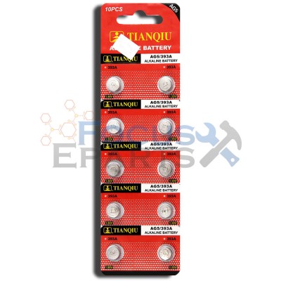 AG5 393A LR754 SR48 Button Cell Batteries [10-Pack]