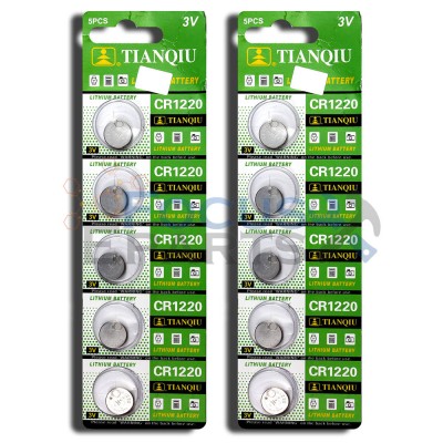 CR1220 DL1220 ECR1220 5012LC Button Cell Batteries [10-Pack]