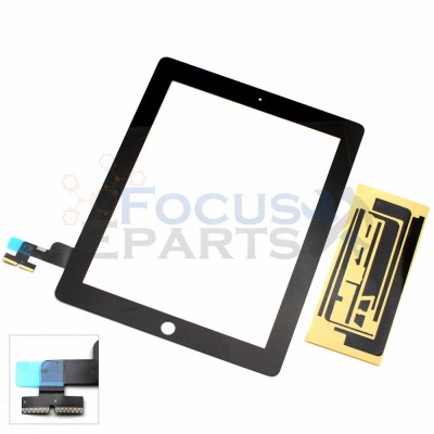 iPad 2 Digitizer Glass Replacement - Black