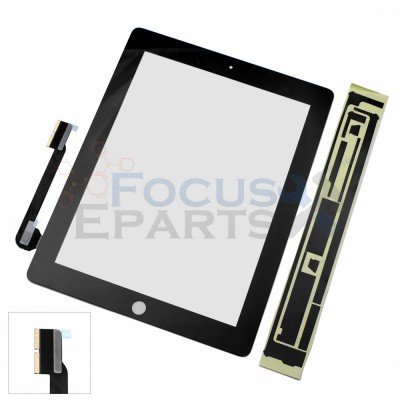 iPad 3 Digitizer Glass Replacement - Black