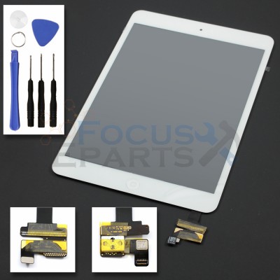 iPad Mini Digitizer Glass Replacement (with IC Chip) - White