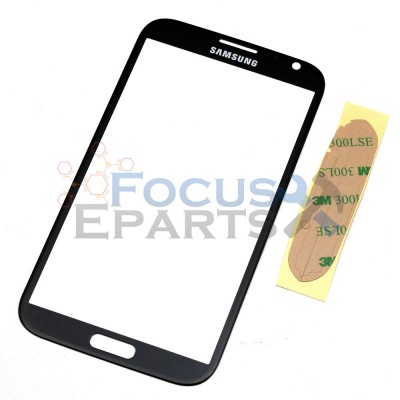 Samsung Galaxy Note 2 N7100 Front Glass Replacement - Black