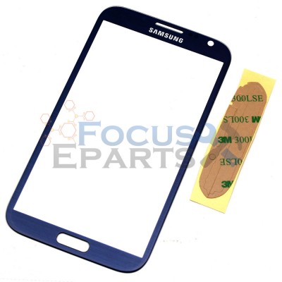 Samsung Galaxy Note 2 N7100 Front Glass Replacement - Blue