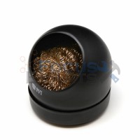 Soldering Iron Tip Steel Wire Sponge Ball Cleaner with Holder